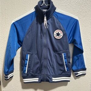Converse All Star Kids Two-Tone Jacket Blue Back Logo Size 5/6